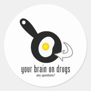 Adesivo Seu Cérebro Sobre Drogas