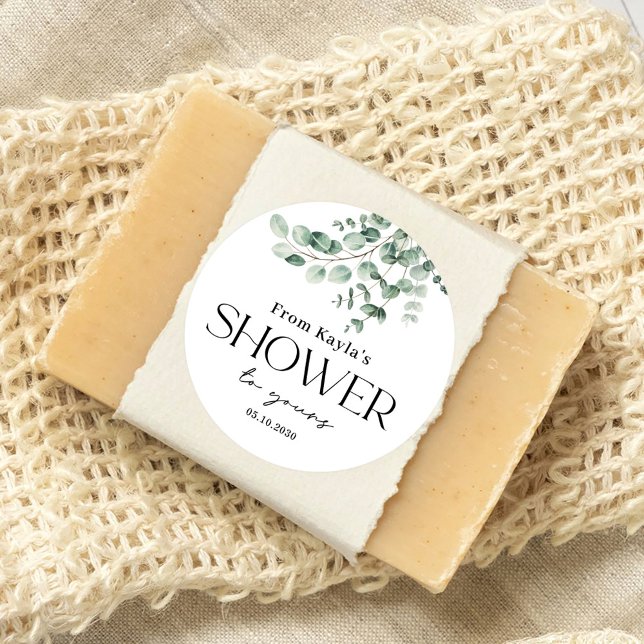 Adesivo Seu Chá Chá de fraldas Bridal Soap Favor Sticker (Criador carregado)