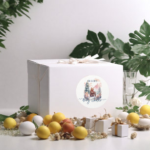 Adesivo Seu Chá de fraldas Frio Fora da Floresta de Invern