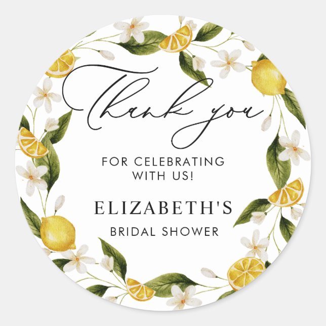 Adesivo Seu Chá de panela Principal de Limões Apertados (Frente)