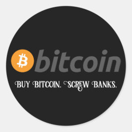 Adesivo Seu Comprar de texto/cor Bitmoney tem parafusos de