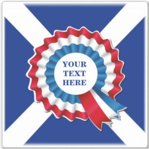 Adesivo Seu Contorno de Rosetas de Texto