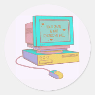Adesivo Seu E-mail Não Me Encontra Bem Engraçado Retro