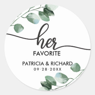 Adesivo Seu e Seu Casamento de Verde Favorito