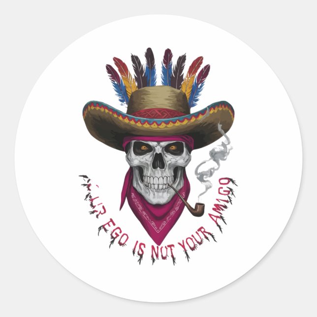 Adesivo Seu ego não é seu amigo (Frente)