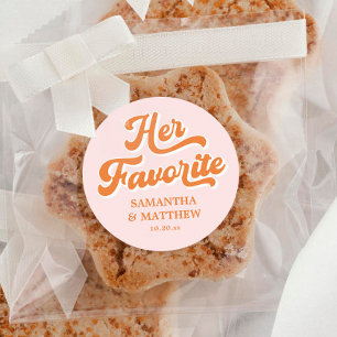 Adesivo Seu Favorito De Casamento De Disco De Retro Com Do