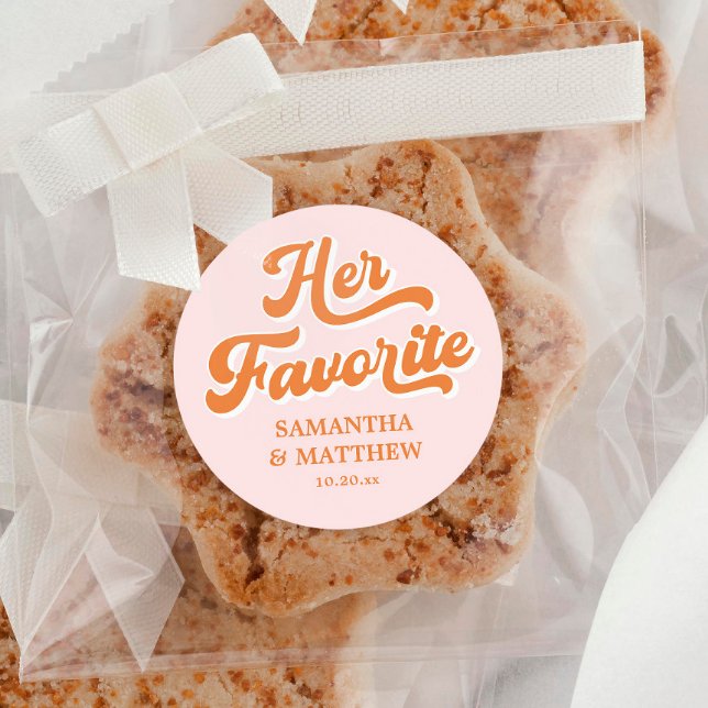 Adesivo Seu Favorito De Casamento De Disco De Retro Com Do (Criador carregado)