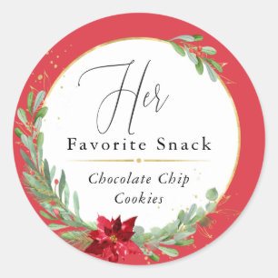 Adesivo Seu Favorito De Casamento De Natal De Snack