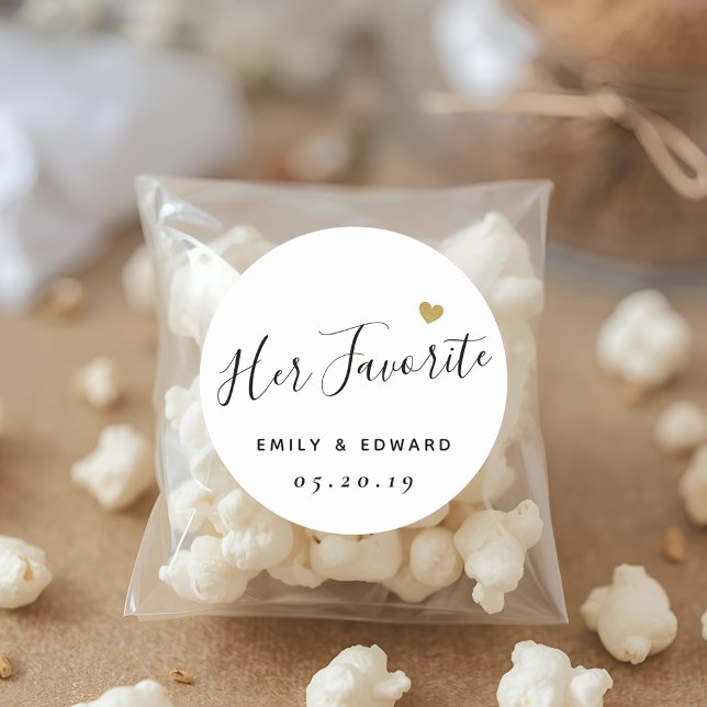 Adesivo Seu Favorito De Casamento Personalizado Favorito (Criador carregado)