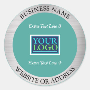 Adesivo Seu logotipo de ônibus. Promoção, Info, Metal Prat