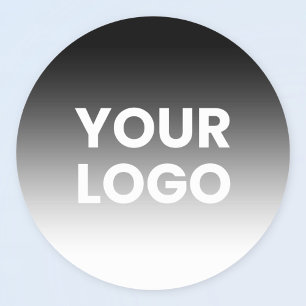 Adesivo Seu logotipo e gradiente de cor moderno editável