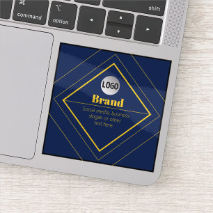 Adesivo Seu logotipo e modelo de design personalizável