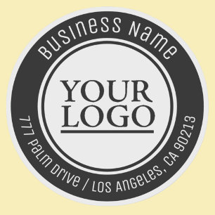 Adesivo Seu logotipo, nome comercial, endereço ou qualque