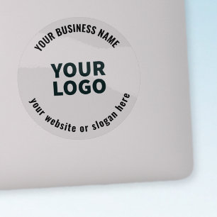 Adesivo Seu logotipo ou texto editável em negrito transpar