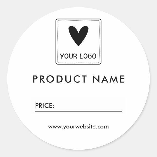 Adesivo Seu Logotipo Quadrado Preço Simples (Frente)