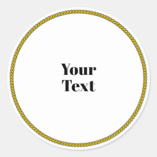 Adesivo Seu modelo de texto, círculo branco, texto preto,