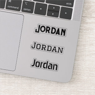 Adesivo Seu nome é Versões de Fonte Gráficas Pretas