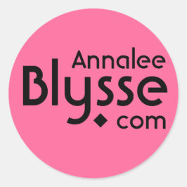 Adesivo Seu Nome em Rosa e Preto como URL Promocional