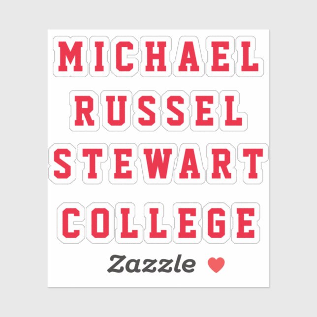 Adesivo Seu Nome ou Texto 4 Linhas Stickers Transparentes (Folha)