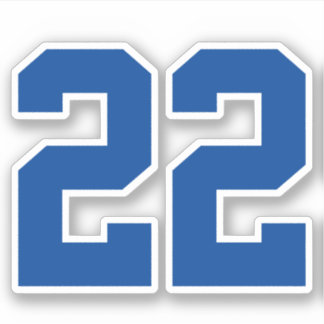 Adesivo Seu número de Jersey personalizado