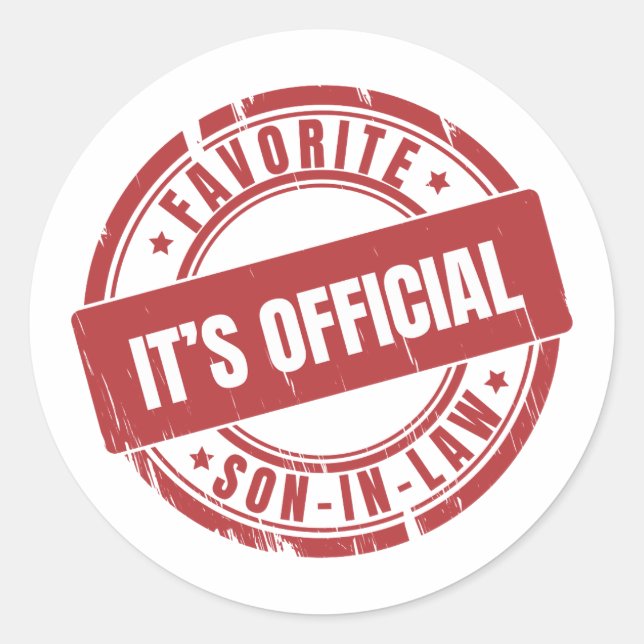 Adesivo Seu Oficial É O Filho Favorito De Direito (Frente)