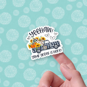 Adesivo Seu Pedido Está Aqui, Pumpkins Fall Truck Business