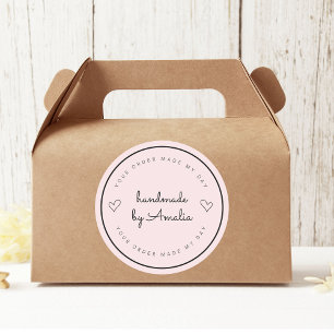 Adesivo "Seu pedido me faz ganhar o dia   Manuscrito com s