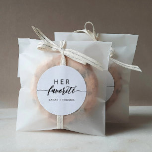 Adesivo Seu Presente Favorito de Caligrafia Moderna Favori