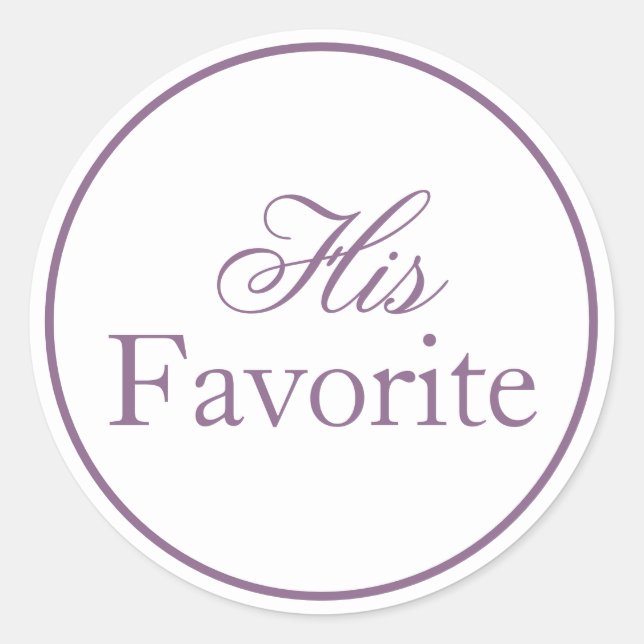 Adesivo Seu Sticker Lilac Lavanda Roxo de Casamento Favori (Frente)