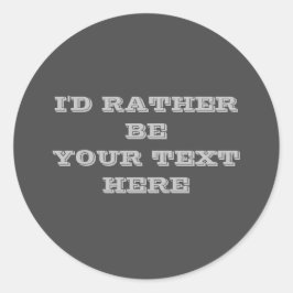 Adesivo seu texto aqui, cinza escura