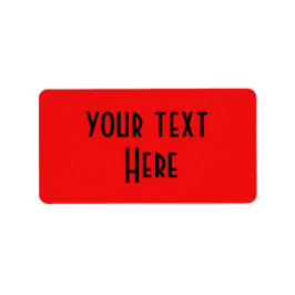 adesivo seu texto aqui preto vermelho