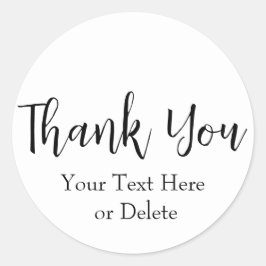 Adesivo Seu Texto/Cor Personalizado de Agradecimento