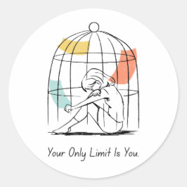 Adesivo Seu Único Limite É Você - Empowerment Sticker