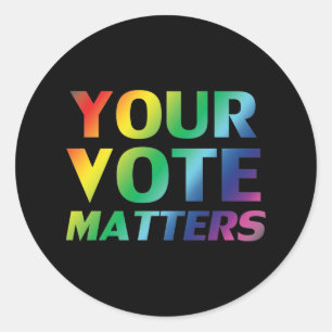 Adesivo seu voto é importante, orgulho lgbtq lgbt pauker 
