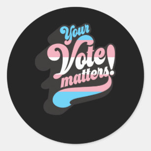 Adesivo Seu Voto É Viciado Em Orgulho De Sinalizador Trans