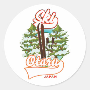 Adesivo Seul Coreia do Sul Esqui logotipo Caneca Clássica 