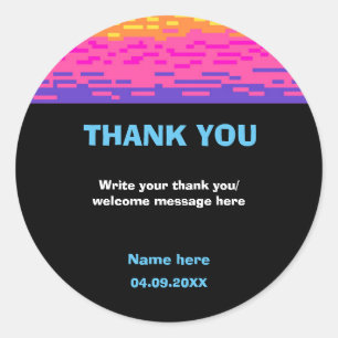 Adesivo Seus Jovens do Jogo Pixelaram Jogos Aniversário