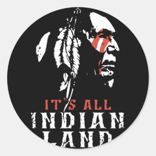 Adesivo seus todos os t-shirt indianos do nativo americano