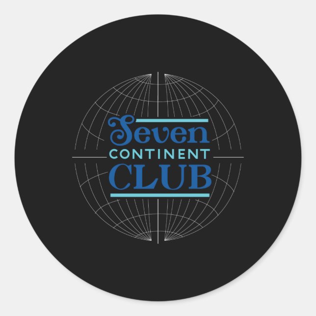Adesivo Seven Continent Club Blue (Frente)
