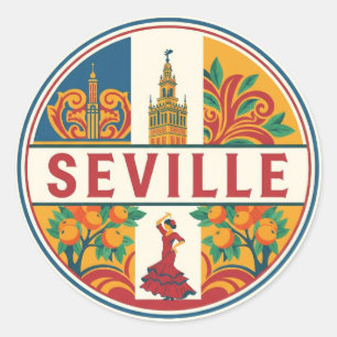 Adesivo Sevilha Espanha Praça de Espanha