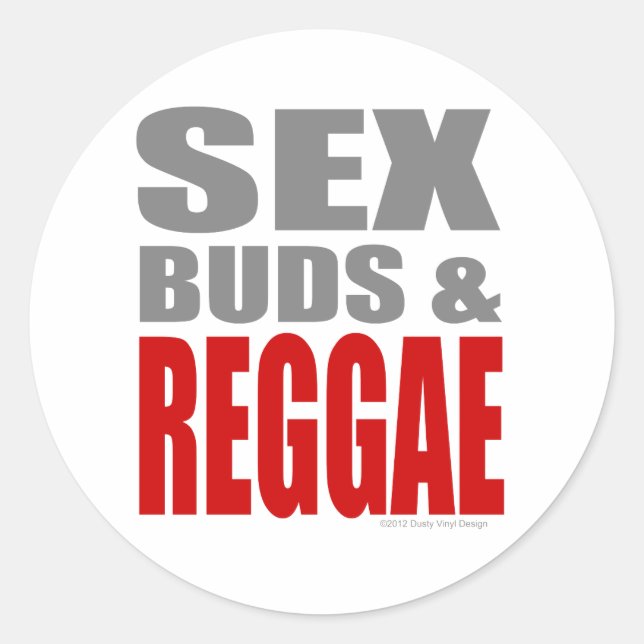 Adesivo SexBuds e REGGAE (Frente)