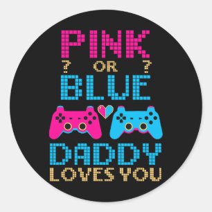 Adesivo Sexo Cor-De-Rosa Ou Azul Revelar O Pai De Jogo De 