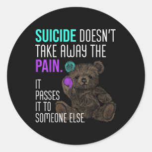 Adesivo Sexo de Sensibilização Semicolon Saúde Mental Posi