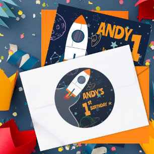 Adesivo Sexo/Espaço Exterior Neutro Primeiro Aniversário