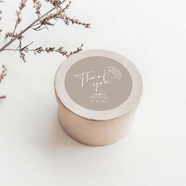 Adesivo Sexo Neutro Chá de fraldas Moderno Obrigado