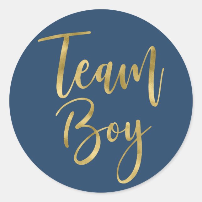 Adesivo Sexo revela Team Boy (Frente)