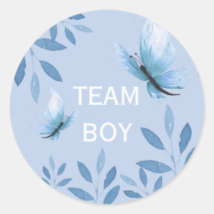 Adesivo Sexo revelado por Team Boy Blue Watercolor floral