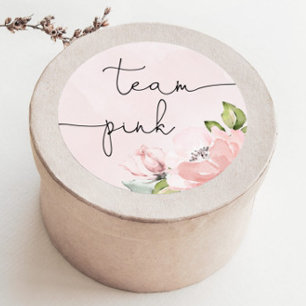 Adesivo Sexo rosa-claro revelador da equipe garota, rosa-d