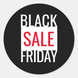 ADESIVO SEXTA-FEIRA NEGRA VERMELHO BRANCO
