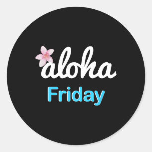 Adesivo Sexta-feira simplesmente aloha' Férias havaianas d